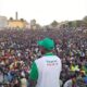 Ousmane Sonko lors de la manifestation de la coalition Yewwi Askan Wi le 8 juin 2022 à la place de la Nation 1