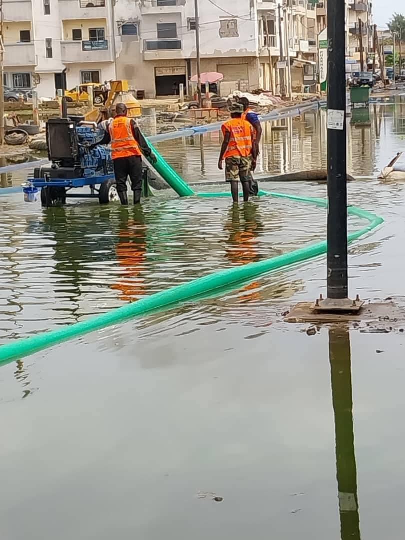 Plan Orsec : 1 400 000 m³ d'eau déjà évacués à Dakar