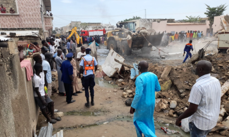 Tragédie à Kaolack : 4 morts et 13 blessés dont 3 graves après l’effondrement d’un bâtiment a Ocass