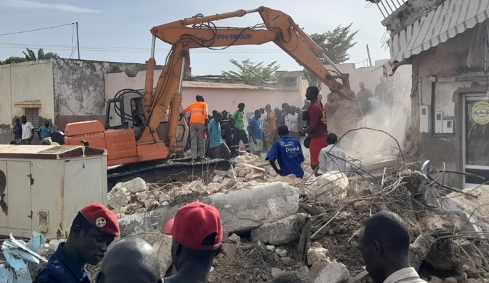 effondrement Bâtiment à Kaolack