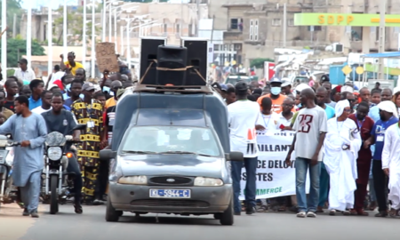 Kaolack : les boutiquiers dans les rues pour lutter contre la stigmatisation des boutiquiers détaillants et à la concurrence déloyale des grossistes.