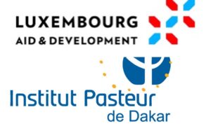 Logos Coopération luxembourgeoise et Institut Pasteur de Dakar