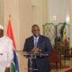 Les présidents Macky Sall et Adama Barrow lors d'une Conférence de presse à Dakar
