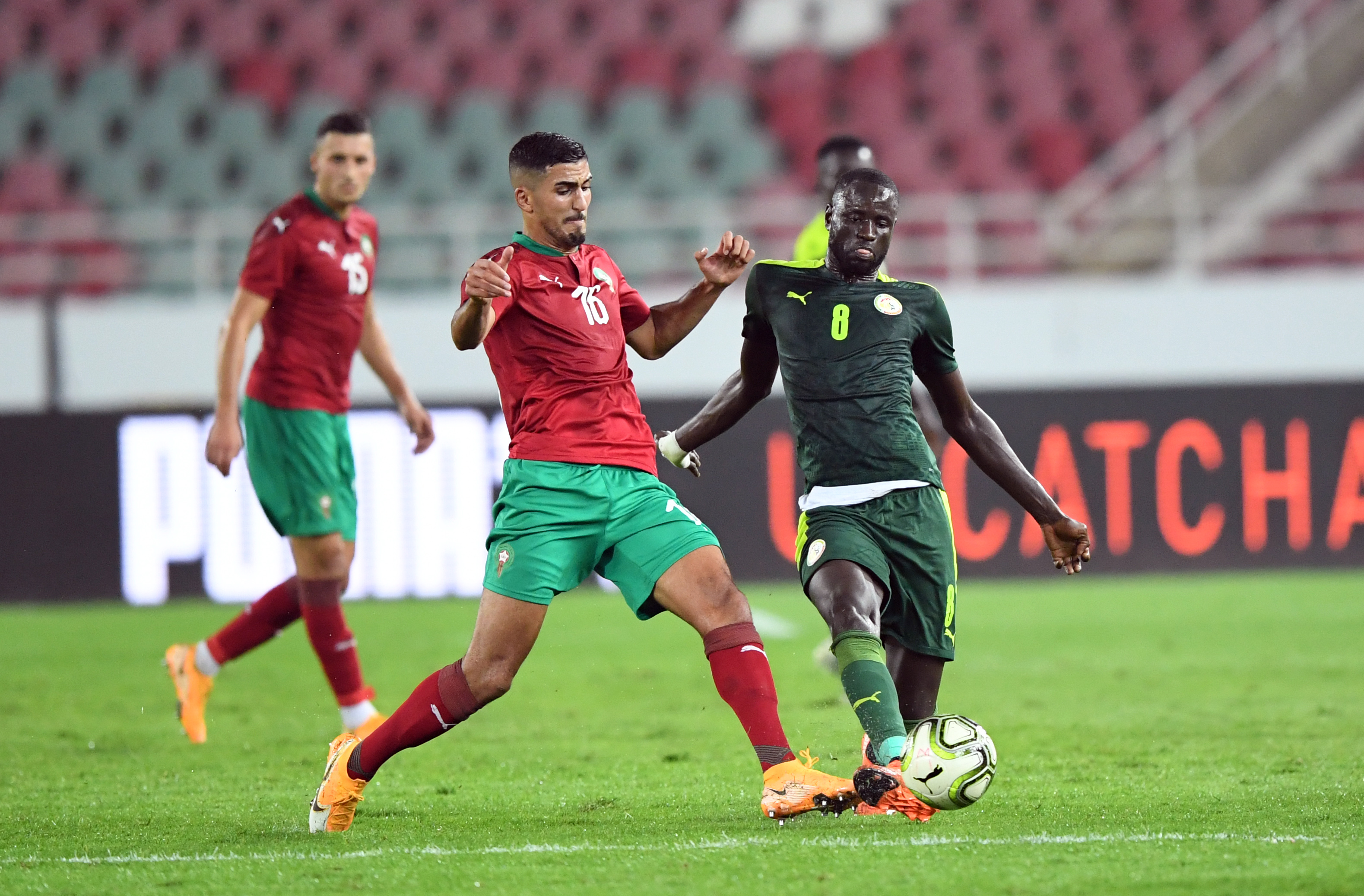 Maroc vs Senegal lors d'un match amical le 09 octobre 2020 au complexe sportif Prince Moulay Abdellah à Rabat