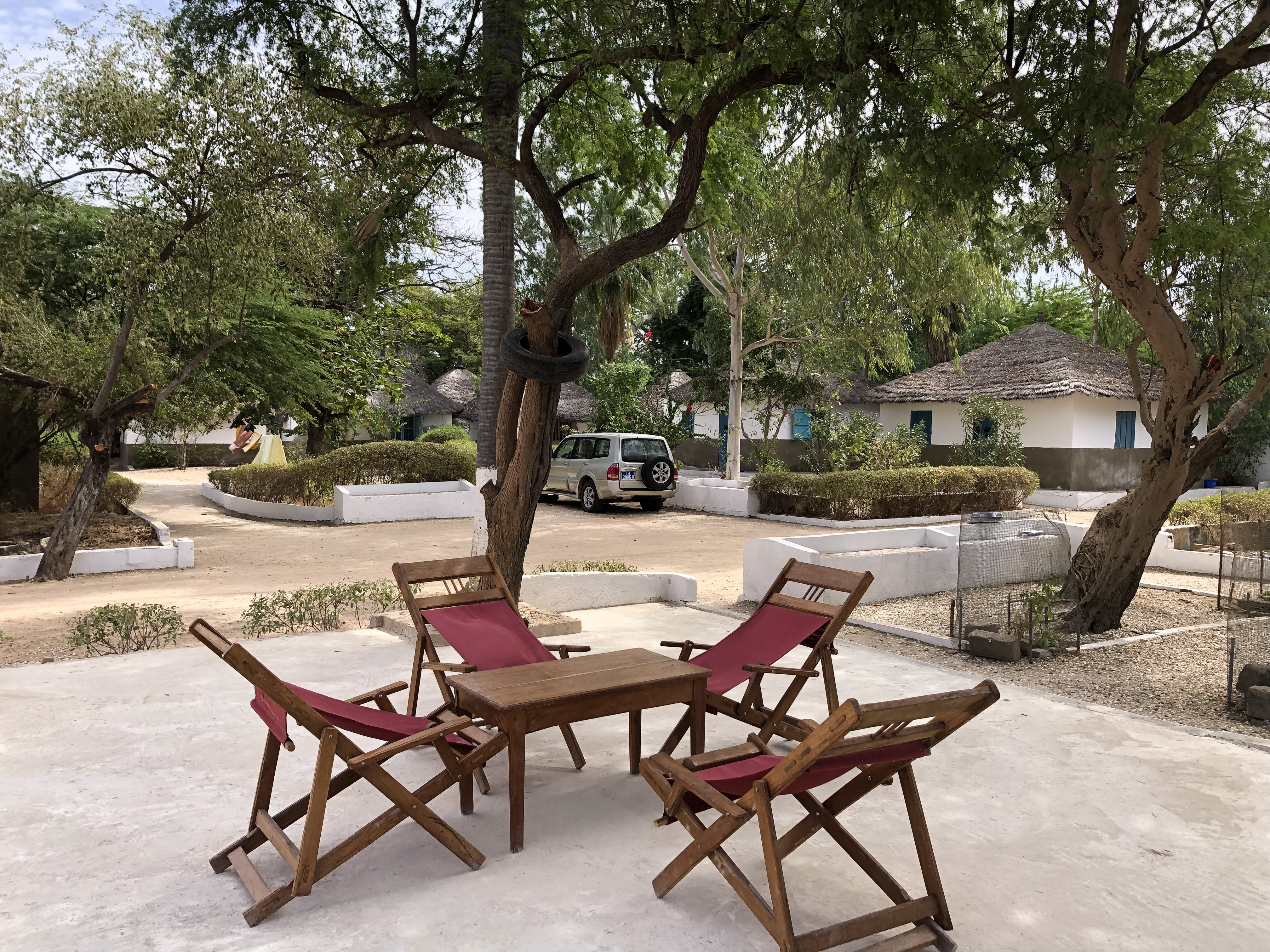 La terrasse du Campement Baobab sur Terre