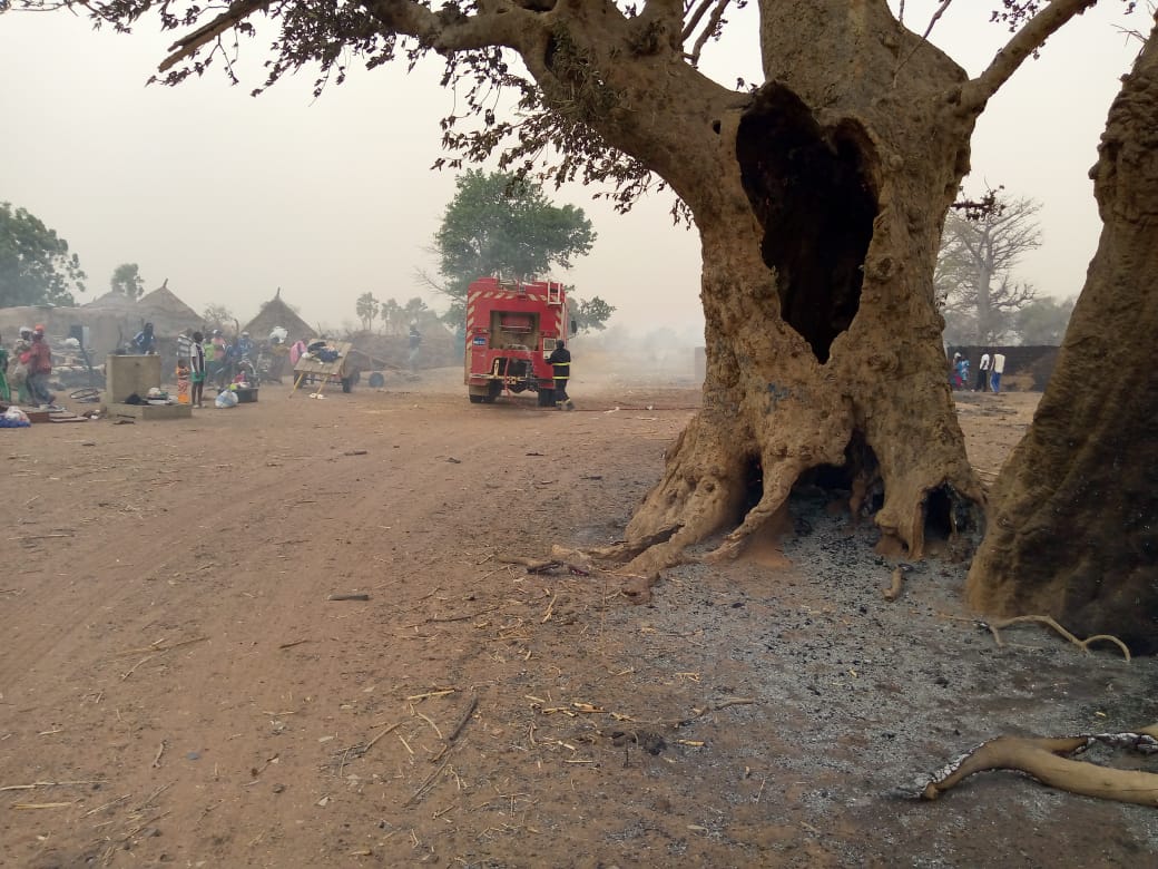 Makka Yop : un violent incendie ravage 89 cases à Papé Lougué