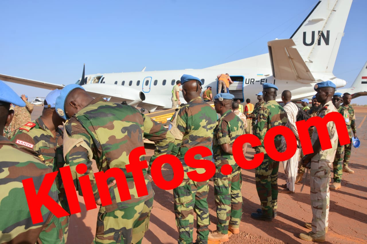 Exclusif : les images de la levée du corps des 3 militaires Sénégalais tués au Mali