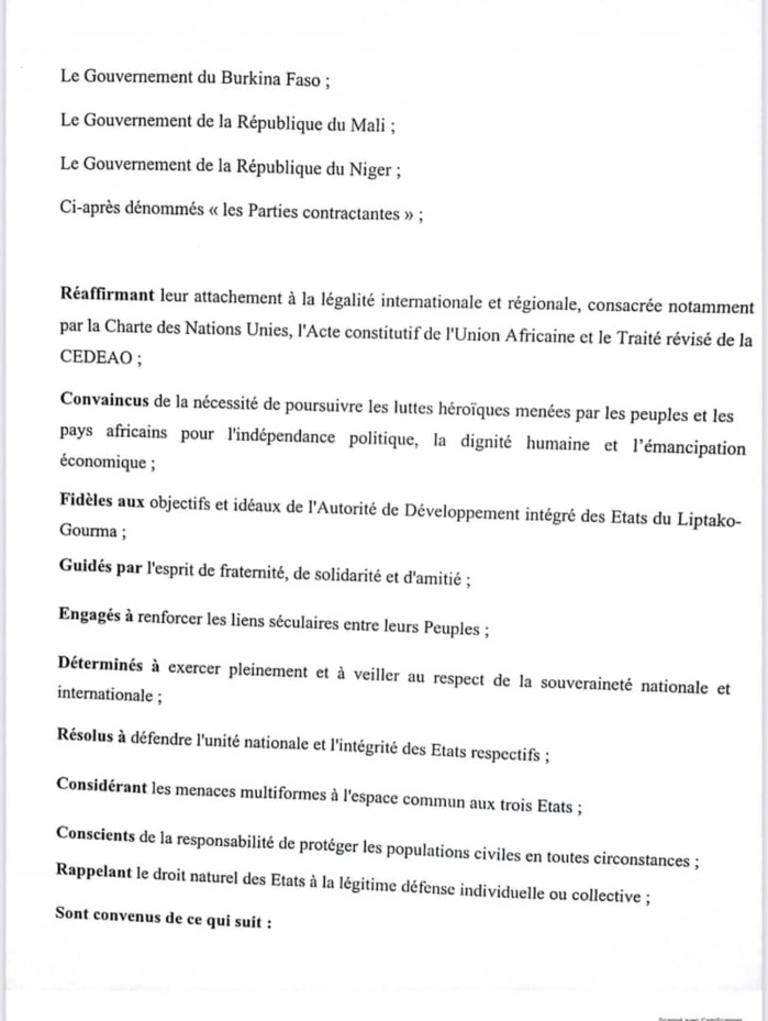 Nouvel alliance au Sahel  : le Mali, le Burkina et le Niger signent la charte du Liptako-Gourma