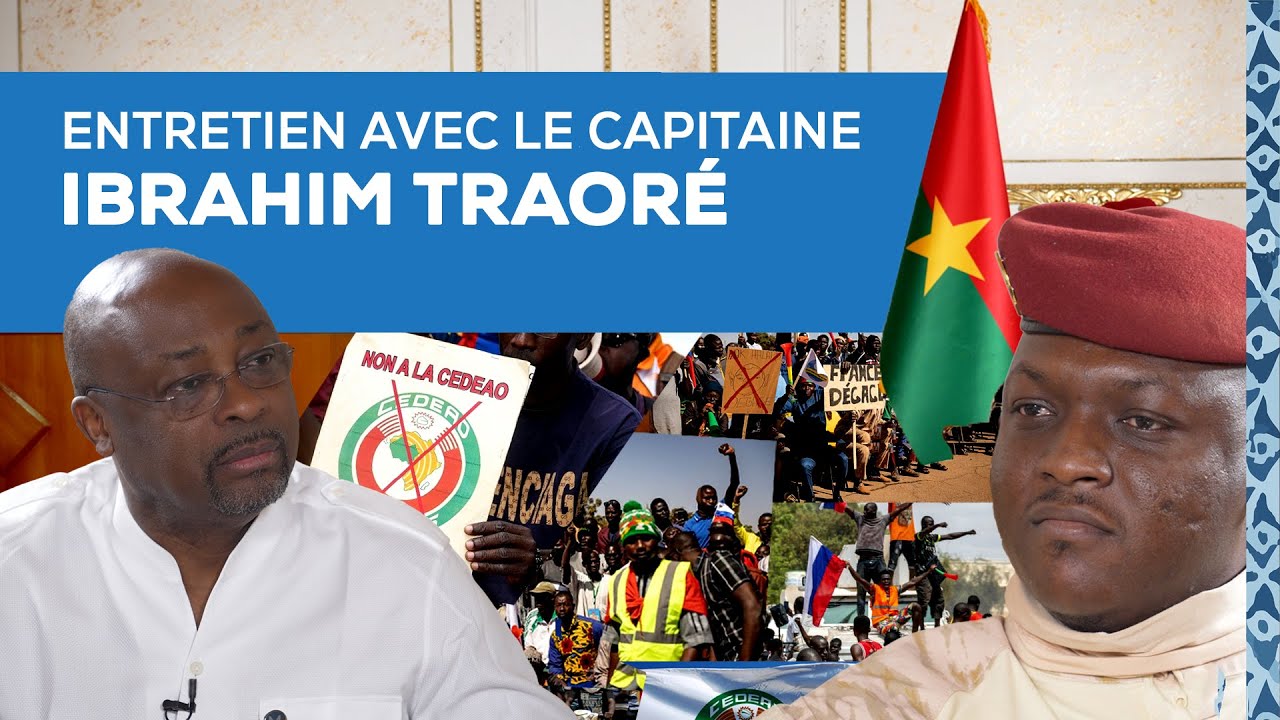 Alain Foka et le Capitaine Ibrahim Traoré