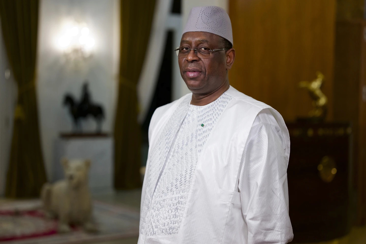 Macky-Sall pose avant un entretien Interview 0