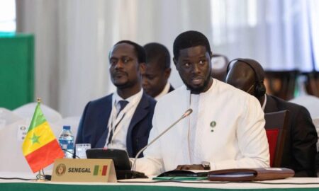 Bassirou Diomaye Diakhar Faye, président de la République du Sénégal au sommet de la Cedeao