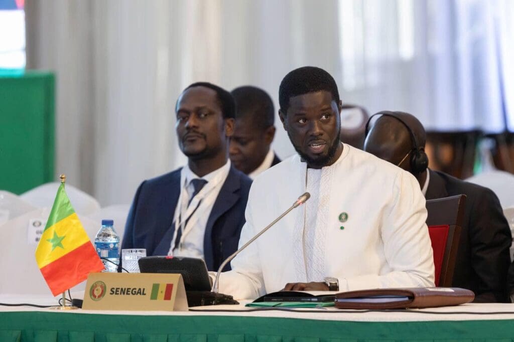 Bassirou Diomaye Diakhar Faye, président de la République du Sénégal au sommet de la Cedeao