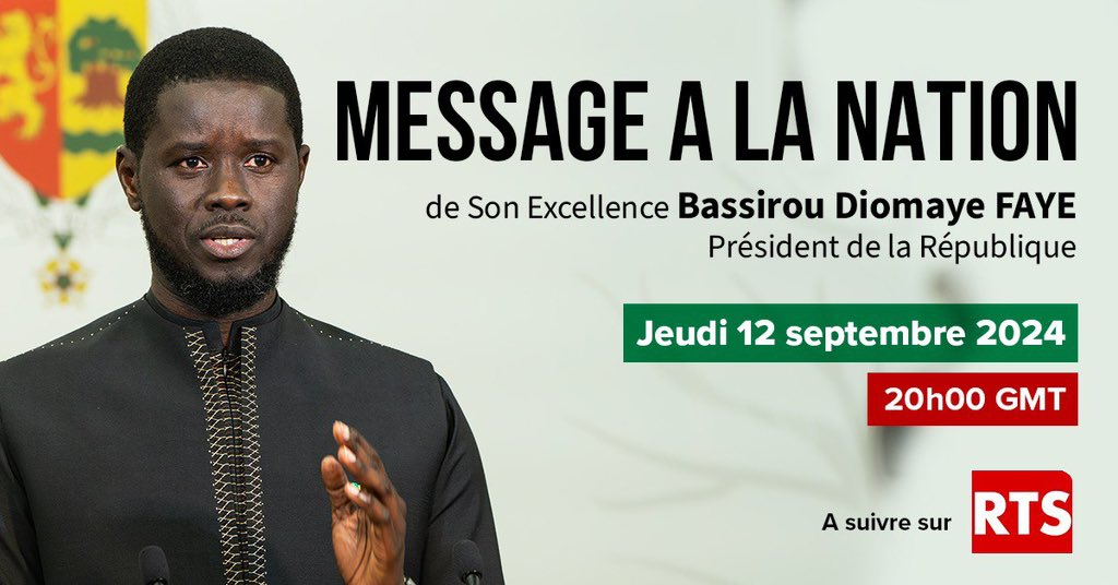 Bassirou Diomaye Faye, président de la République du Sénégal