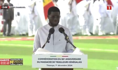 Thiaroye44 : l'impressionnant discours du président sénégalais Bassirou Diomaye Faye