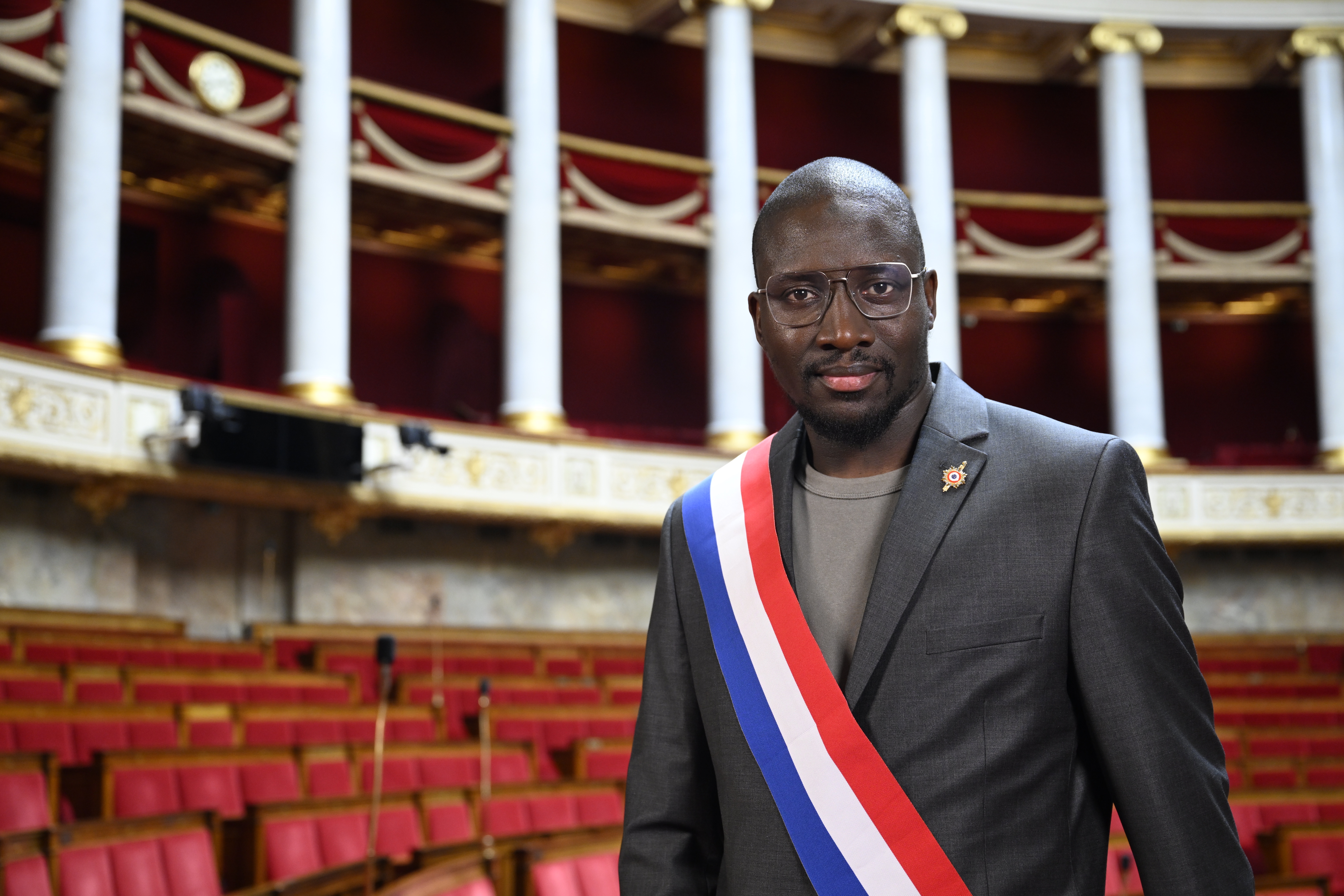 Aly Diouara, député LFI de la Seine-Saint_Denis ici à l’Assemblée nationale Française