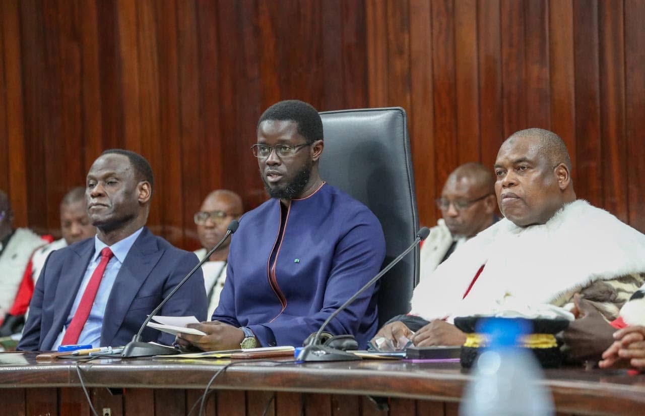 Président de la République, Bassirou Diomaye Diakhar Faye, a présidé la cérémonie solennelle de rentrée des Cours et Tribunaux à la Cour suprême