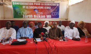 Les leaders de la Confédération pour la Démocratie et le Socialisme (CDS)