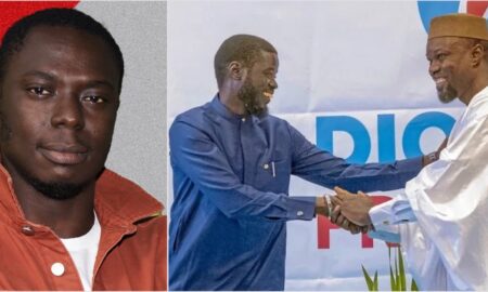 Souleymane Gassama (Elgas) Ousmane Sonko et Bassirou Diomaye Faye