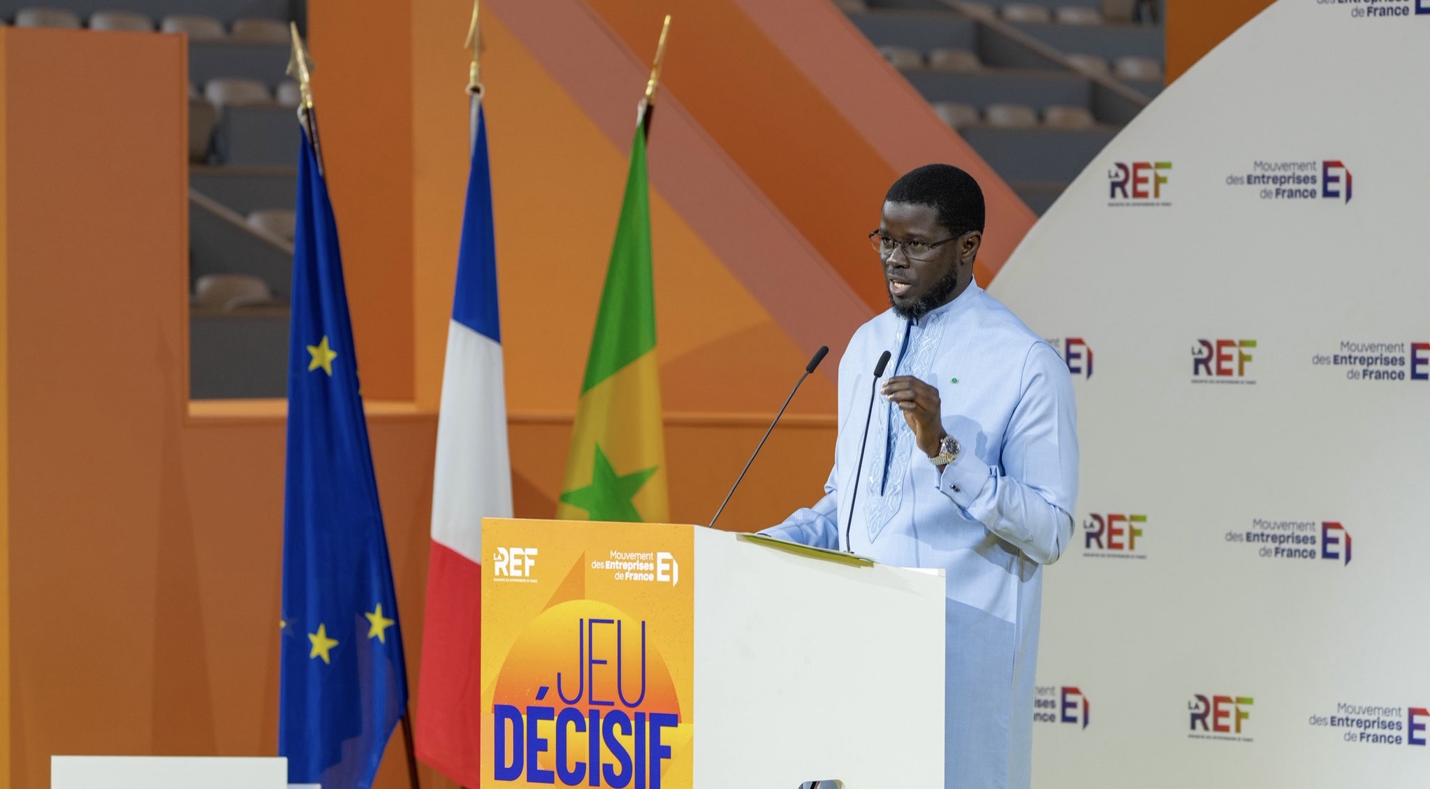 À Paris : Diomaye Faye appelle le patronat français à « jouer le match de l’avenir » avec le Sénégal