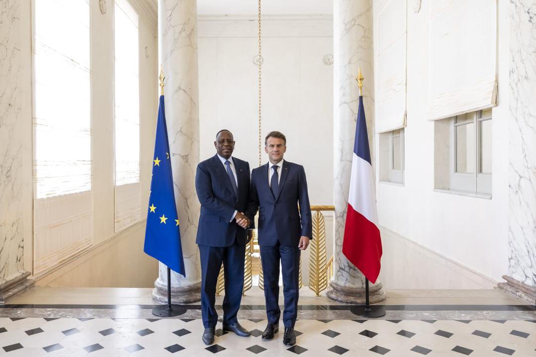 Macky Sall reçu par Emmanuel Macron à l'Élysée