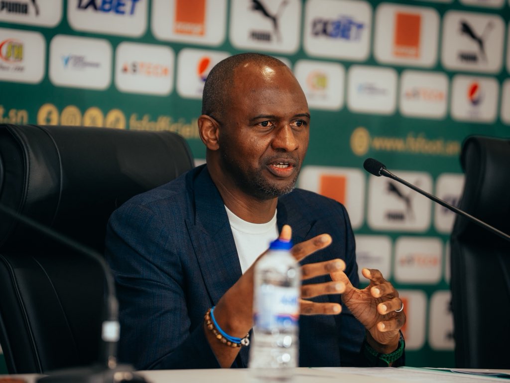 Patrick Vieira entraineur des Lions du Sénégal en Conférence de presse